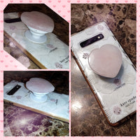 Rose Quartz Heart Popsocket